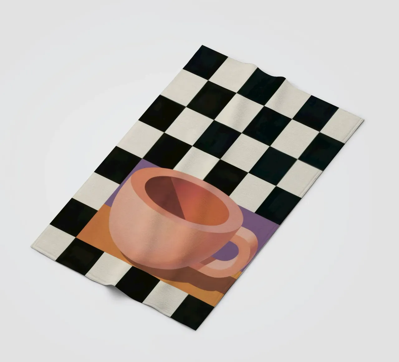 Tazza a scacchi Stillness coperta in pile da Giant Foxs