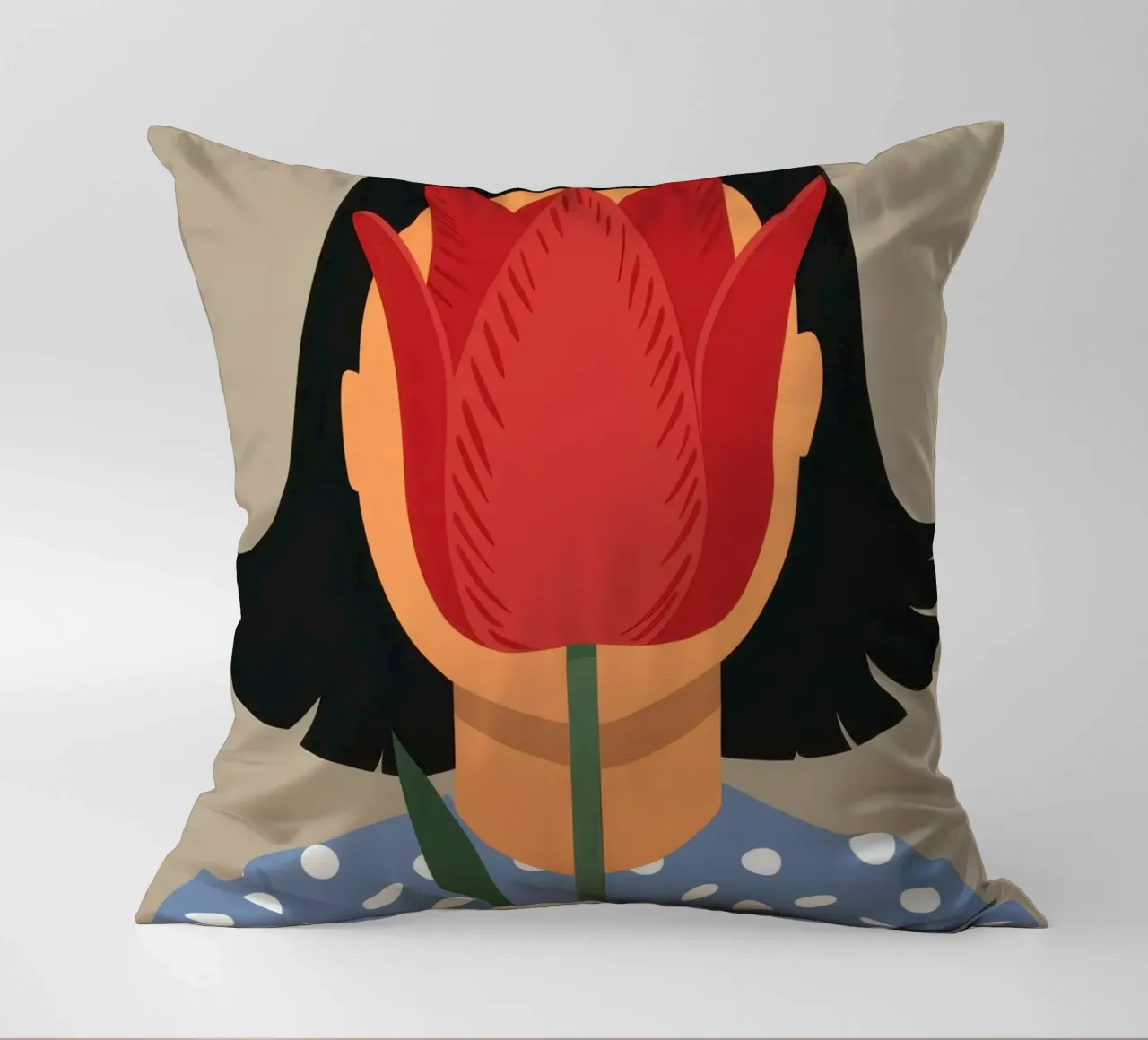 Enigma a faccia di tulipano cuscino da Rain Balance