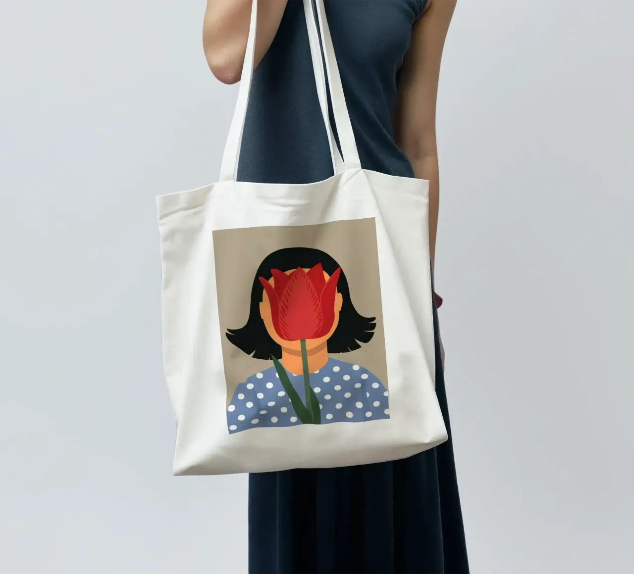 Enigma a faccia di tulipano borsa in juta da Rain Balance