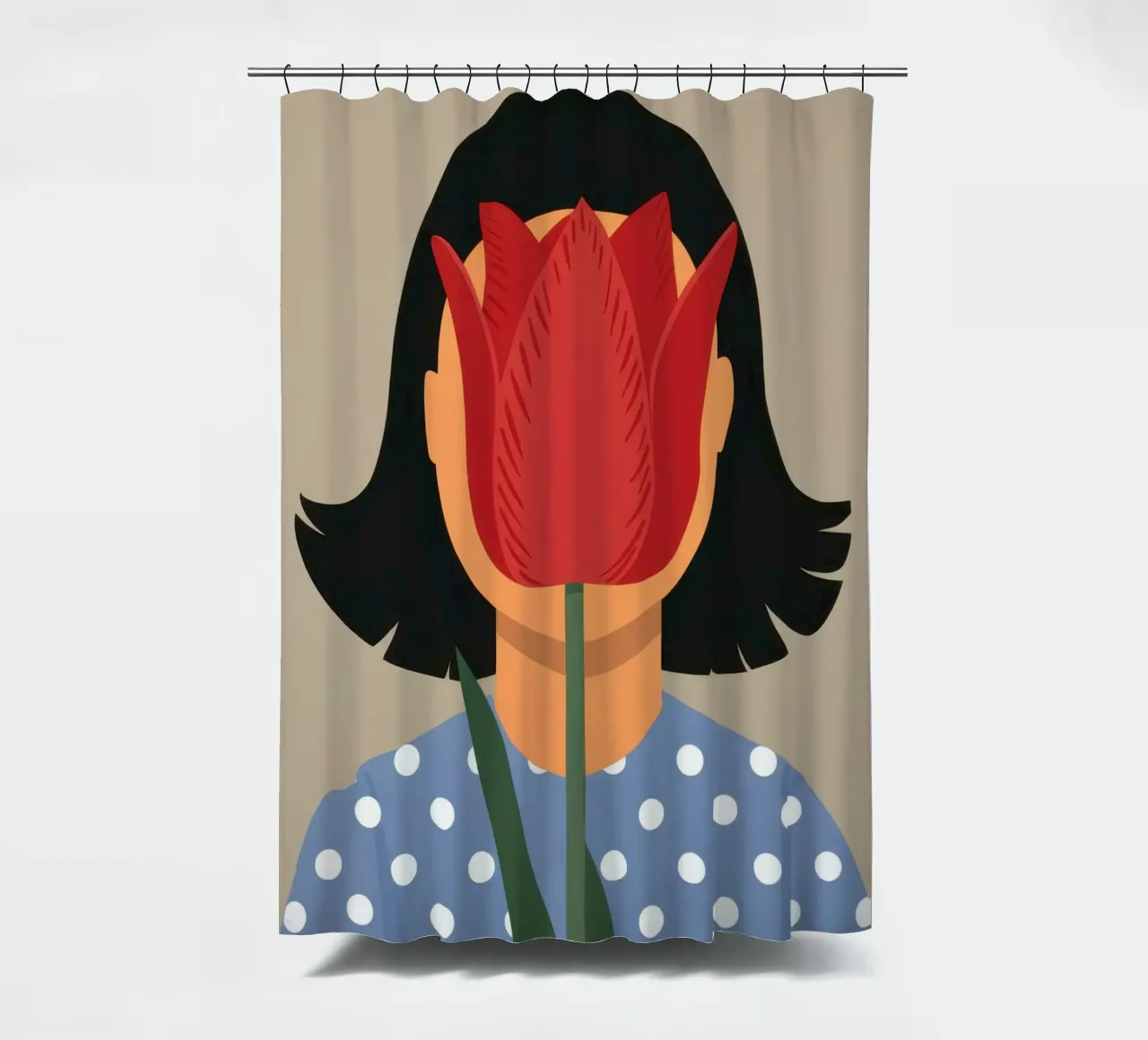 Enigma a faccia di tulipano tenda da doccia da Rain Balance