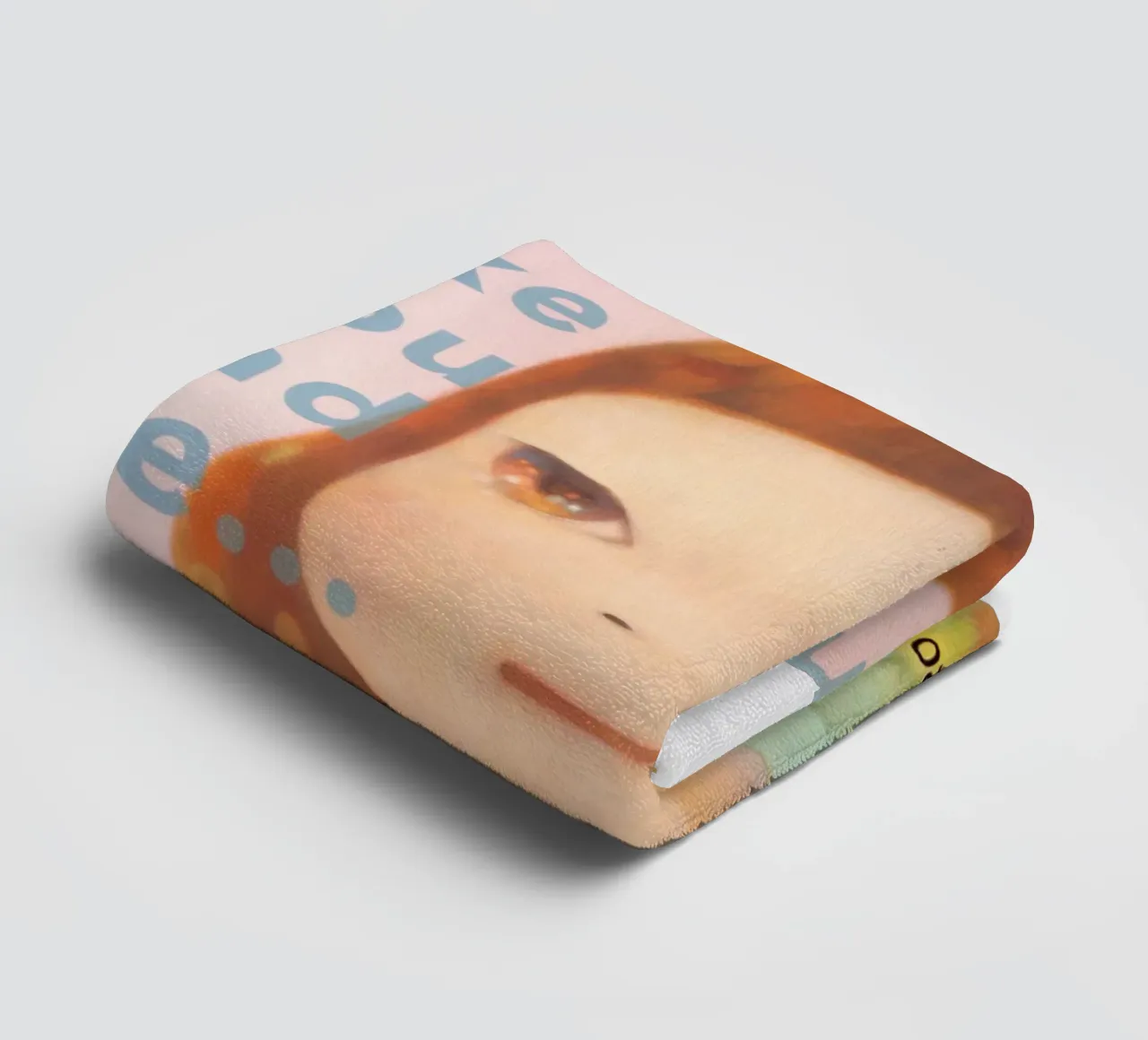a bit like you and me pink towel by vickiropaint