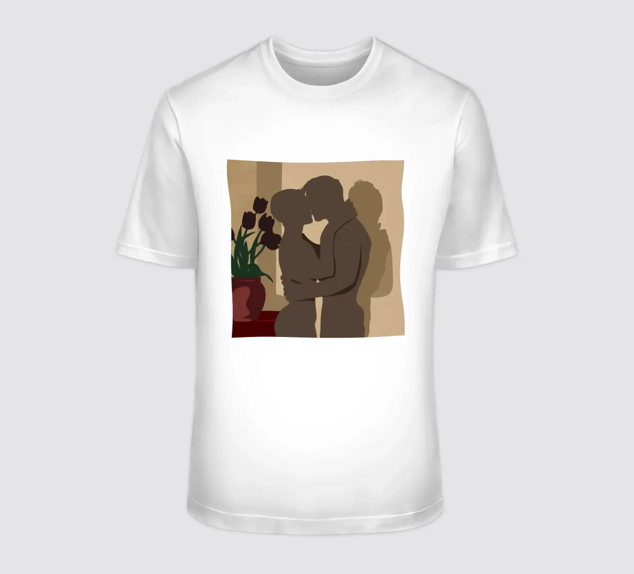 Abbraccio d'amore in ombra t-shirt da Giant Foxs