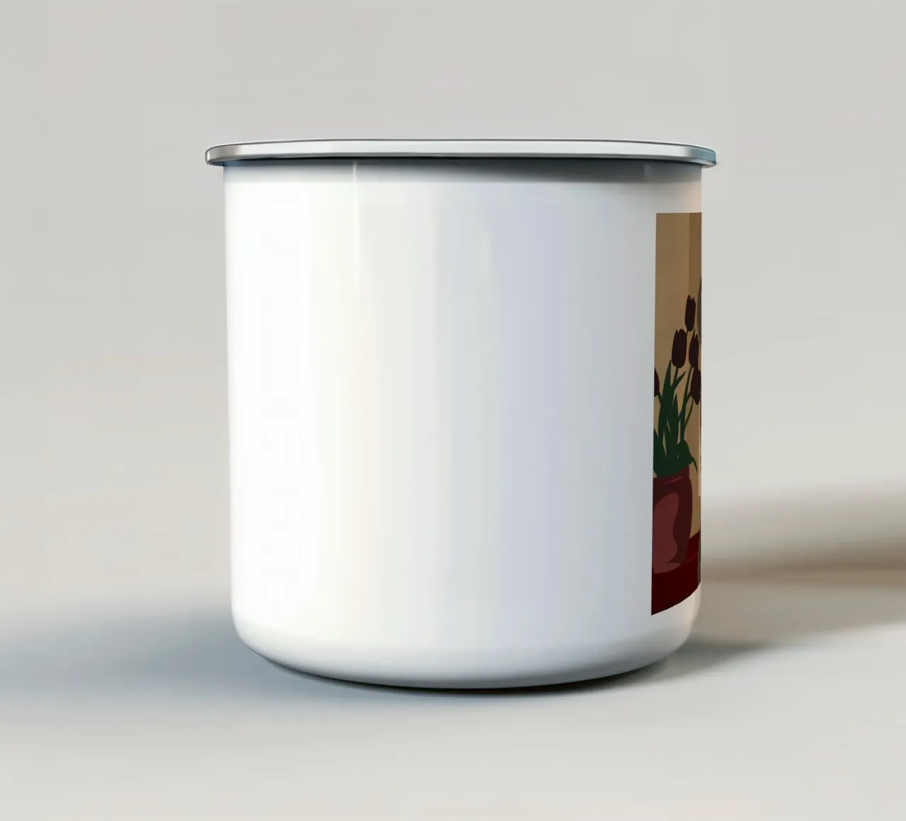 Abbraccio d'amore in ombra tazza in smalto da Giant Foxs