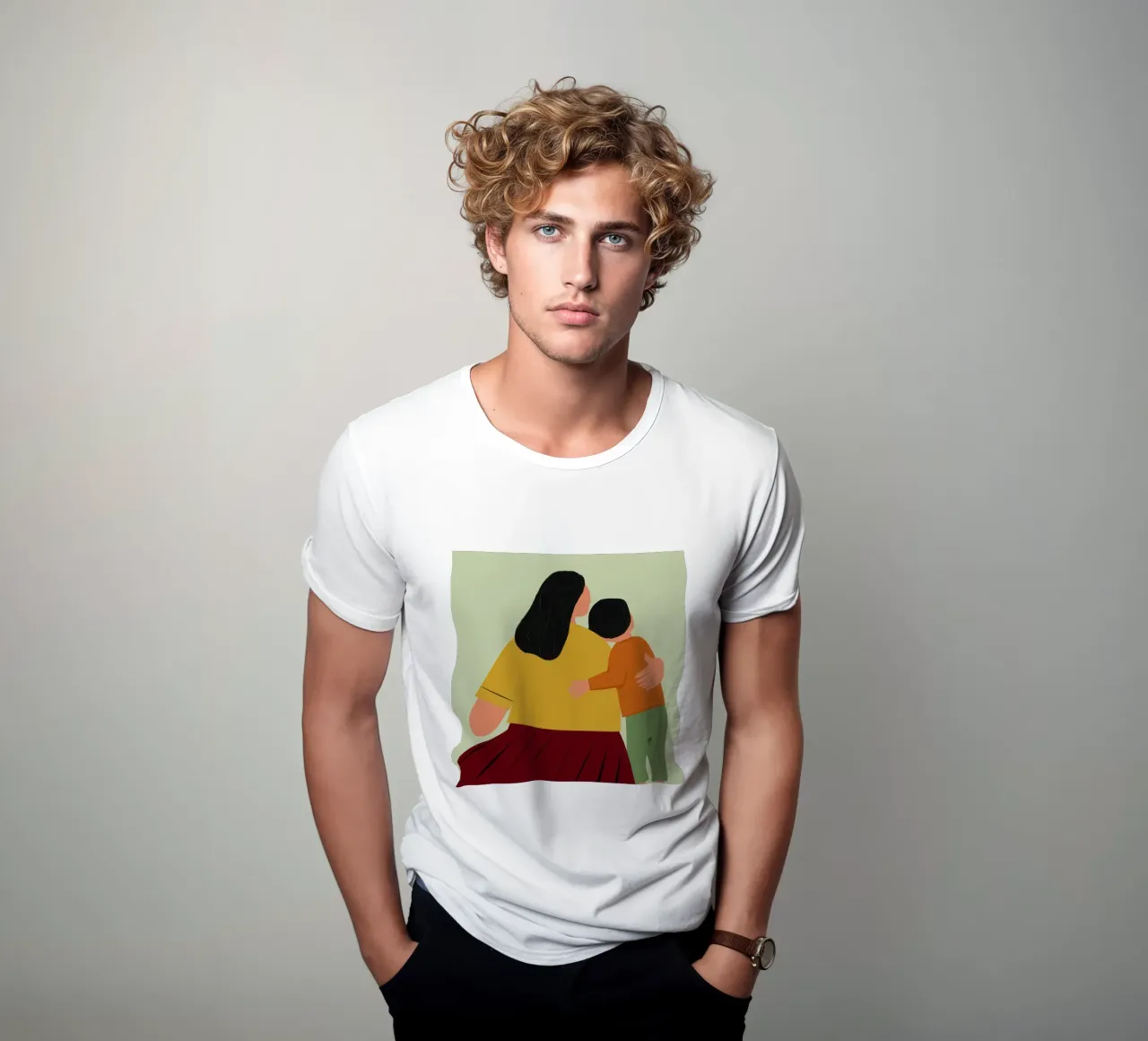 Abbraccio di conforto materno t-shirt da Giant Foxs