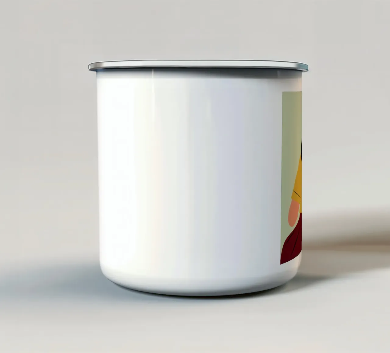 Abbraccio di conforto materno tazza in smalto da Giant Foxs