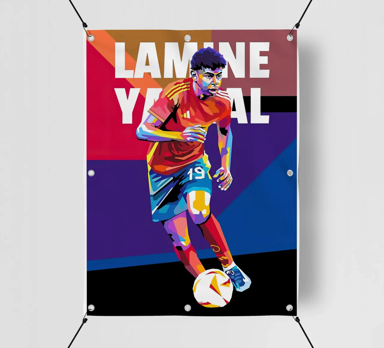L.yamal Spagna telo in pvc da Gust Sporer FOTBALL