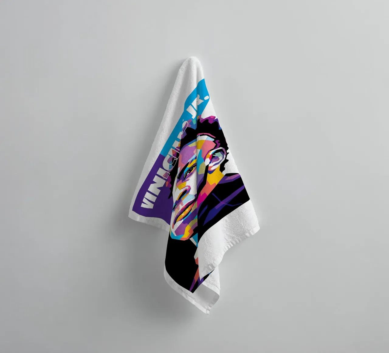 Brazilian Conection Vini Jr towel by Gust Sporer FOTBALL