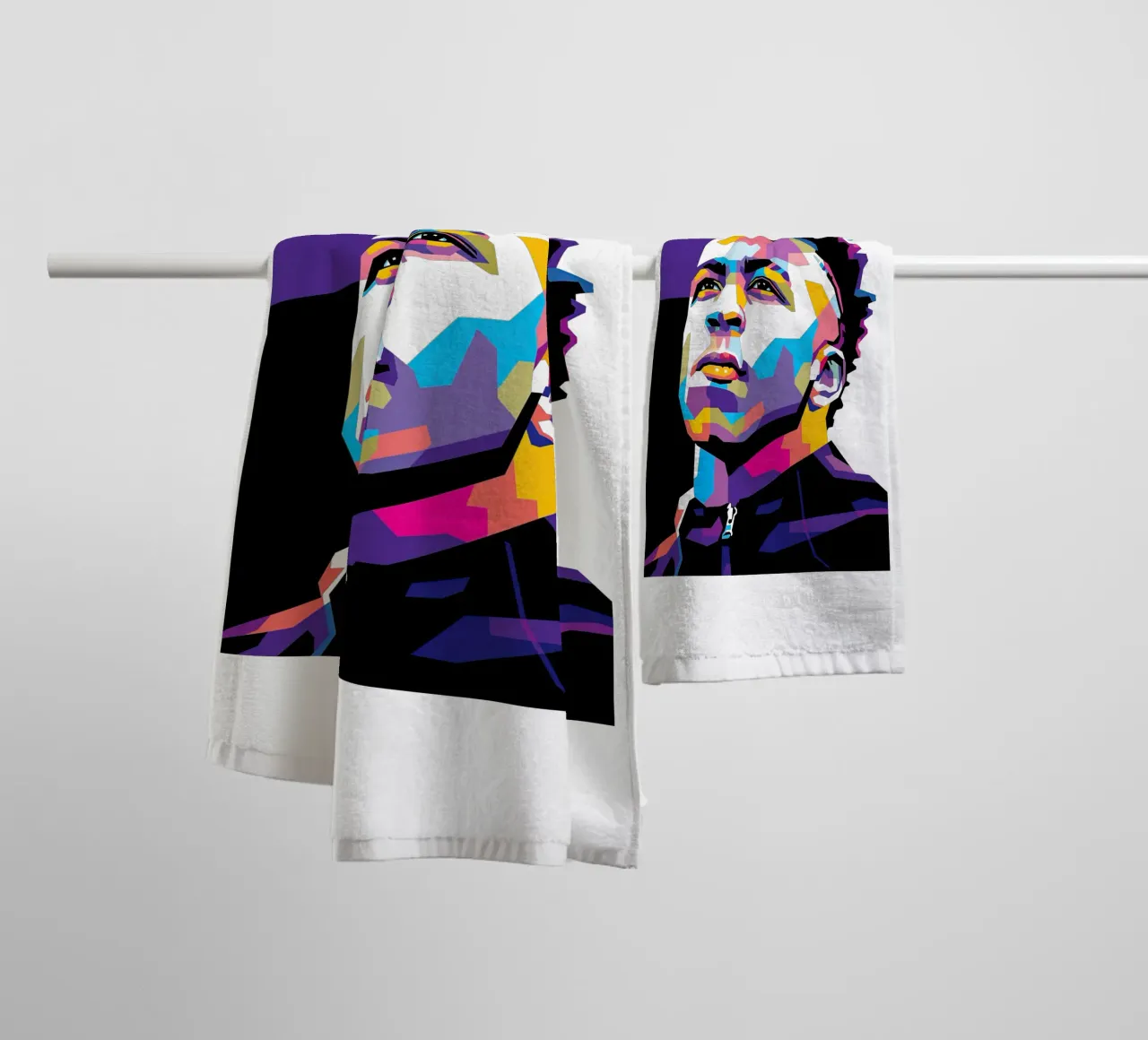 Brazilian Conection Vini Jr towel by Gust Sporer FOTBALL