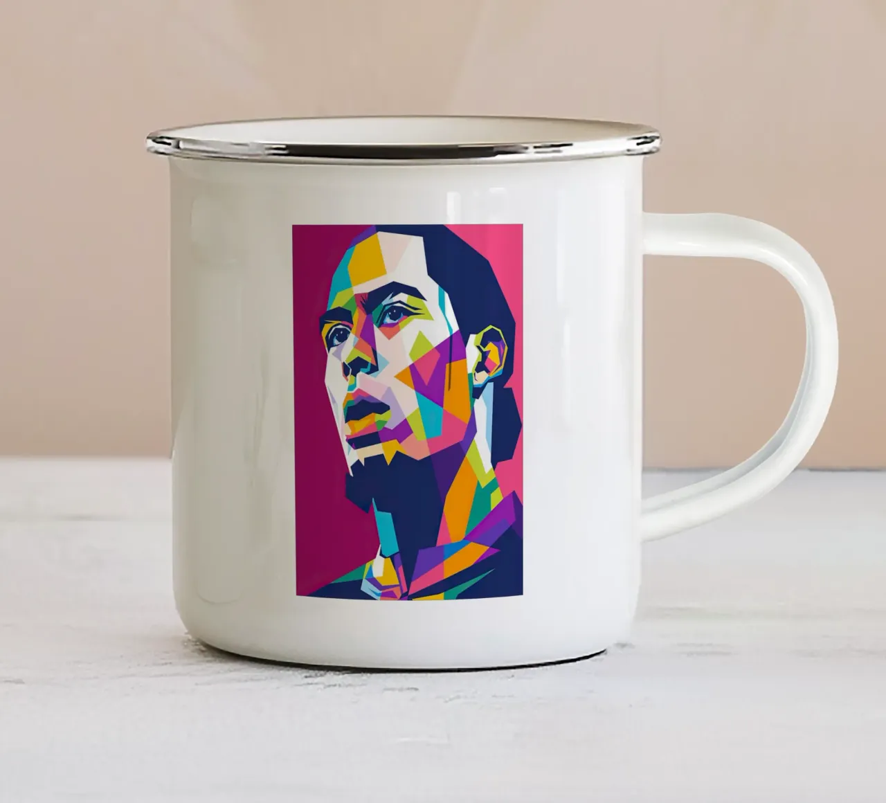 Lo stile di Virgil Van Dijk tazza in smalto da Gust Sporer FOTBALL