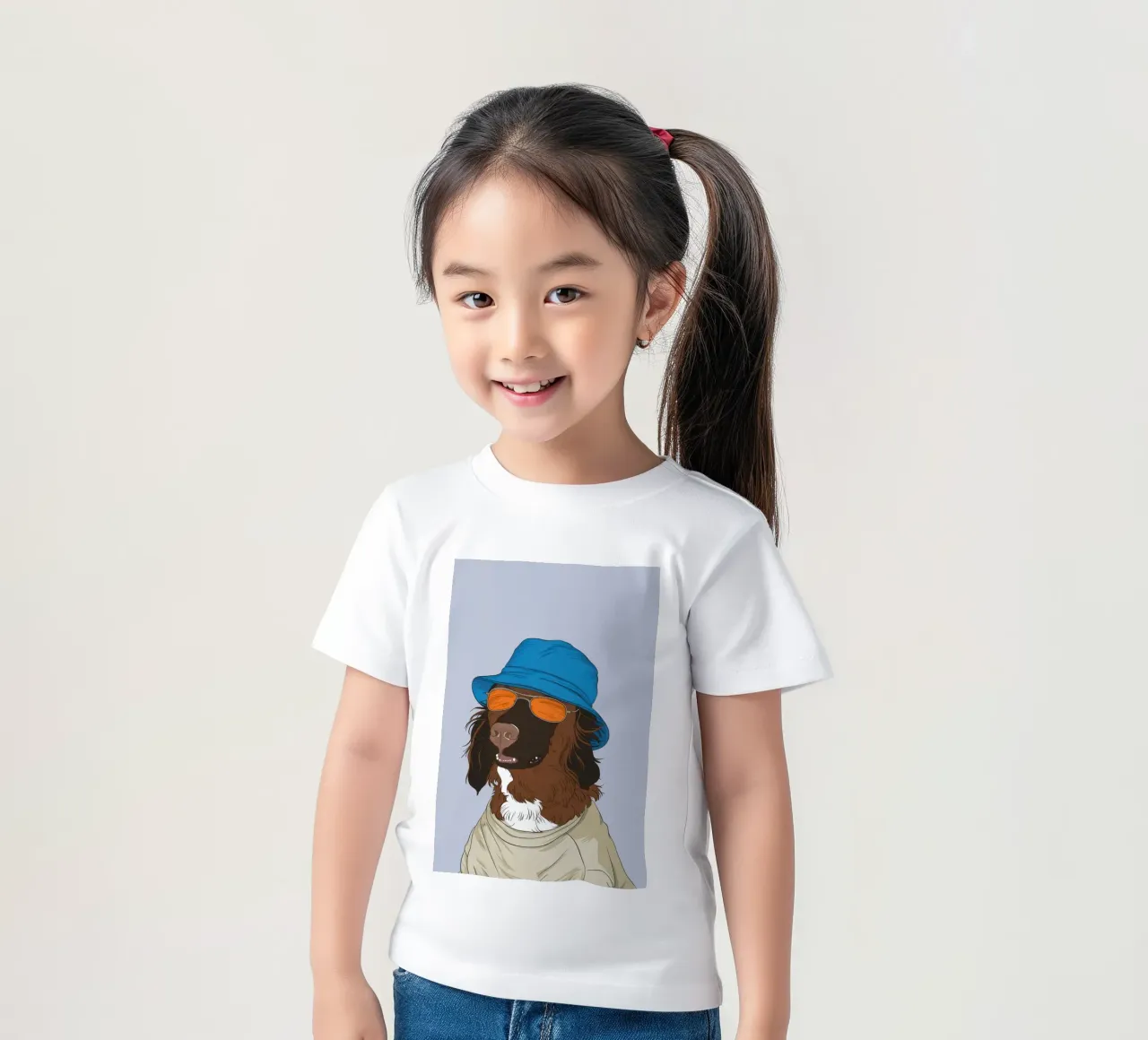 Der coolste Blick des Hundes Kinder T-Shirt von Rain Balance