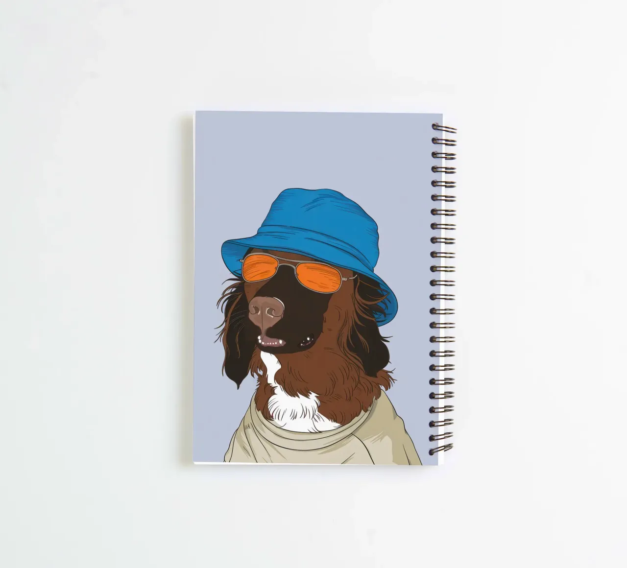Canine's Coolest Glare spiral notebook by Rain Balance