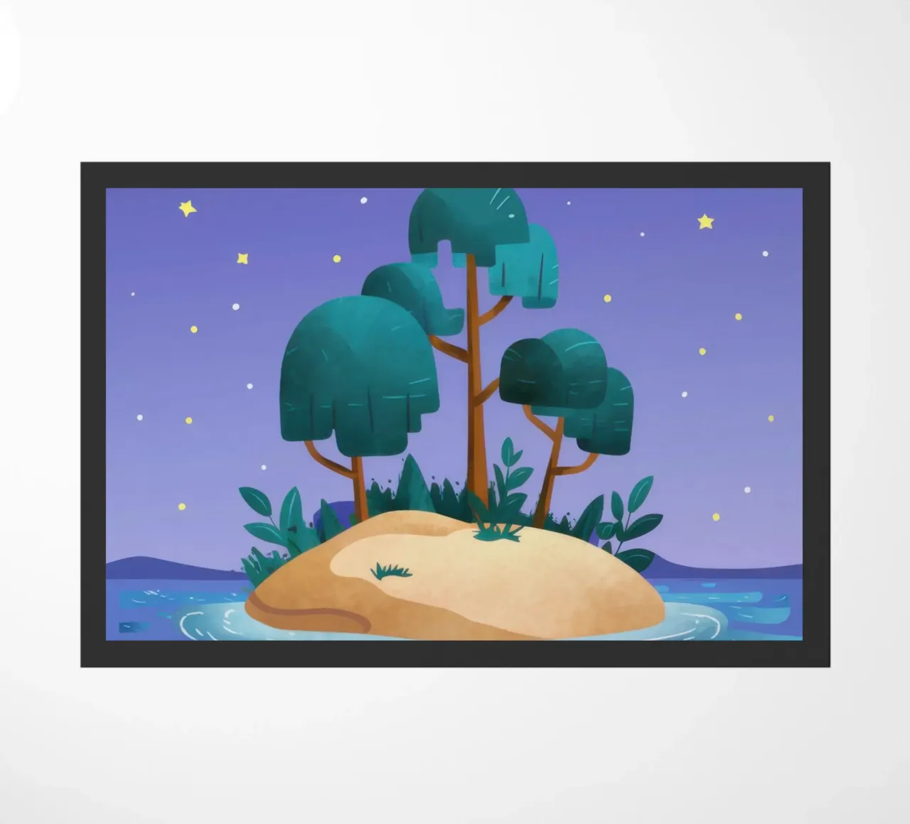 Oasi dell'isola di Nocturne zerbino da Giant Foxs