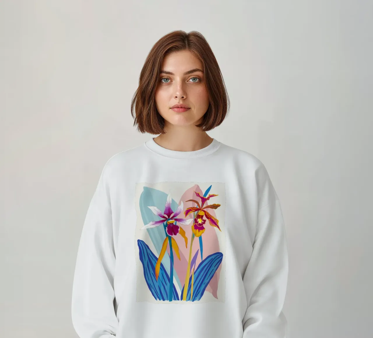 Orchid Exotic Splendor sweatshirt by Ink Pulse
