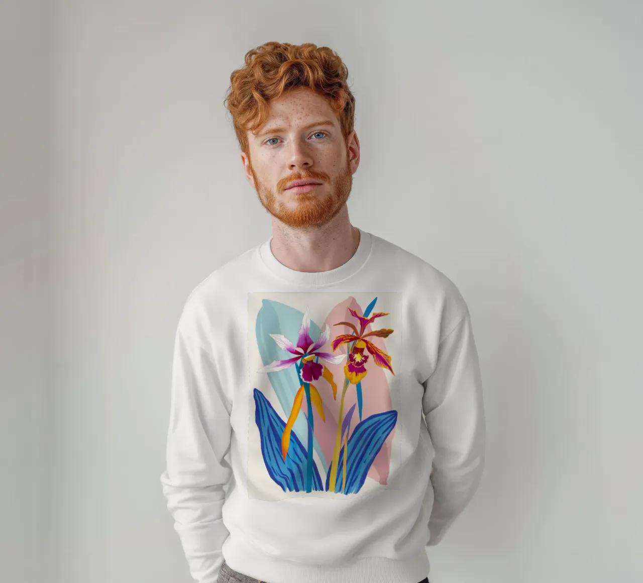 Orchid Exotic Splendor sweatshirt by Ink Pulse