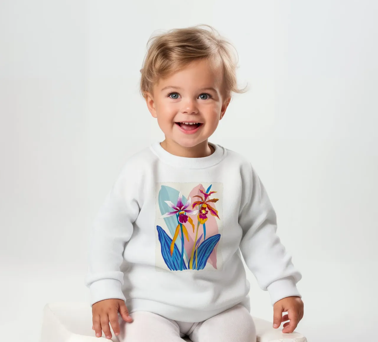 Orchidea Splendore Esotico felpa neonato da Ink Pulse