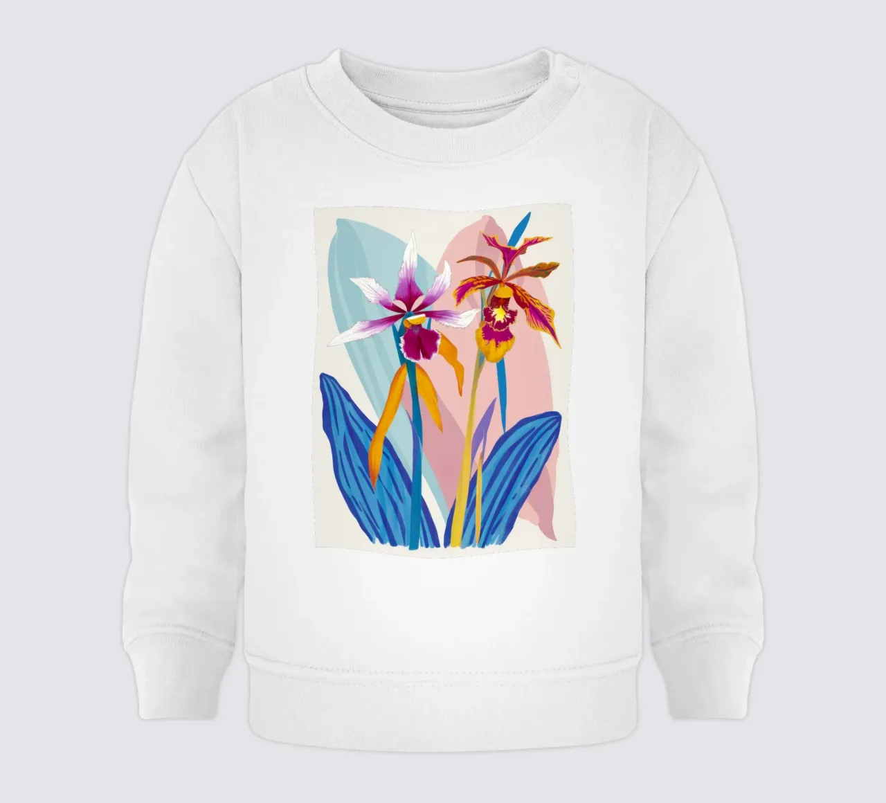 Orchidea Splendore Esotico felpa neonato da Ink Pulse