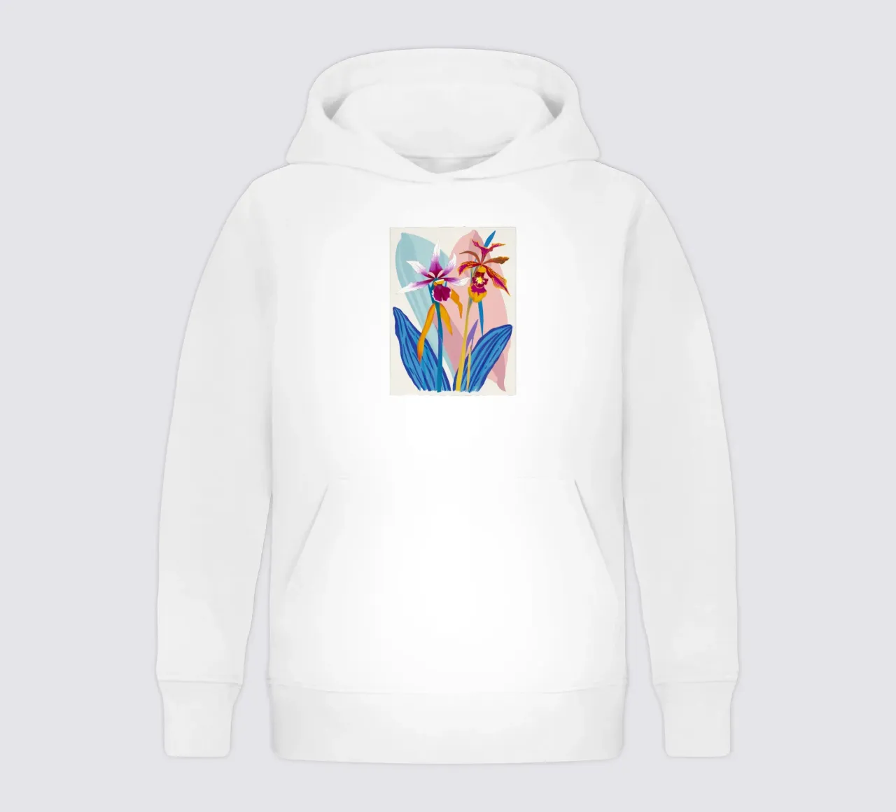 Orchidea Splendore Esotico felpa bambino con cappuccio da Ink Pulse