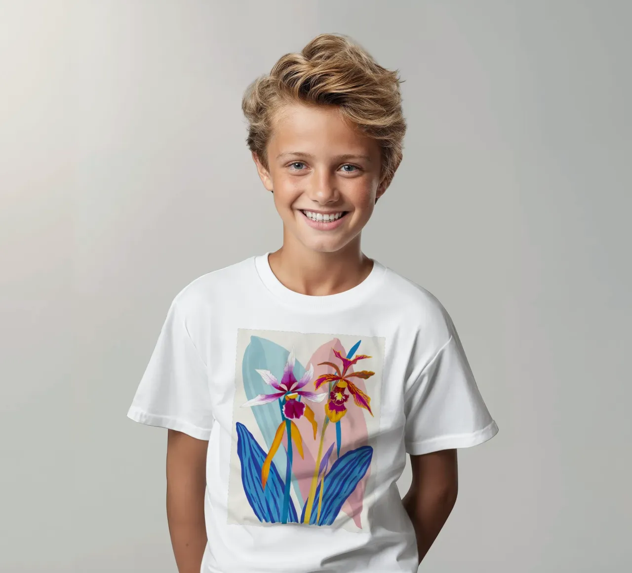 Orchidea Splendore Esotico t-shirt bambini da Ink Pulse