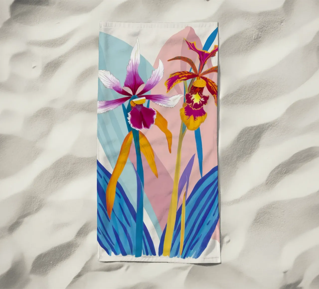 Orchidea Splendore Esotico telo mare da Ink Pulse