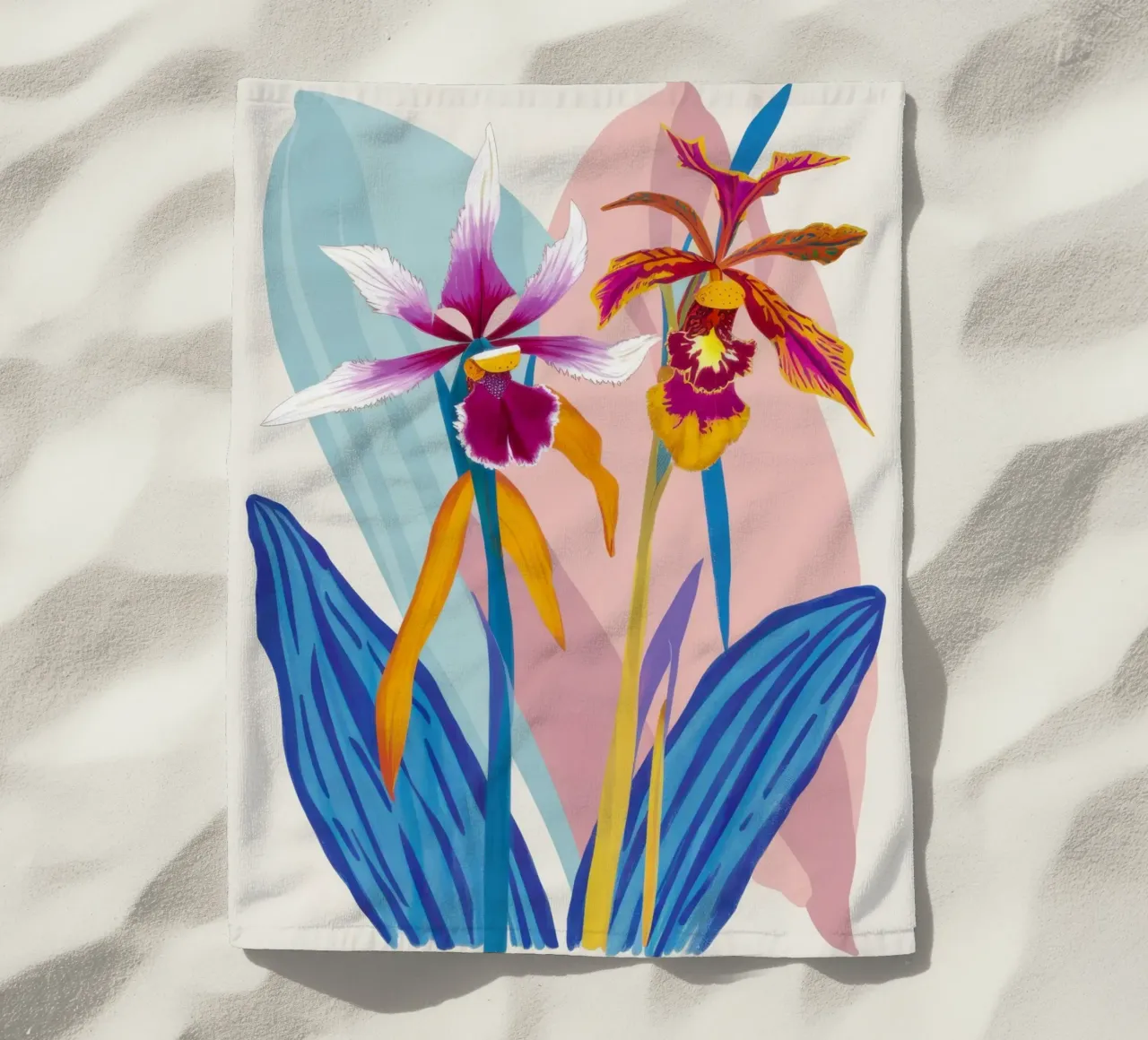 Orchidea Splendore Esotico telo mare da Ink Pulse