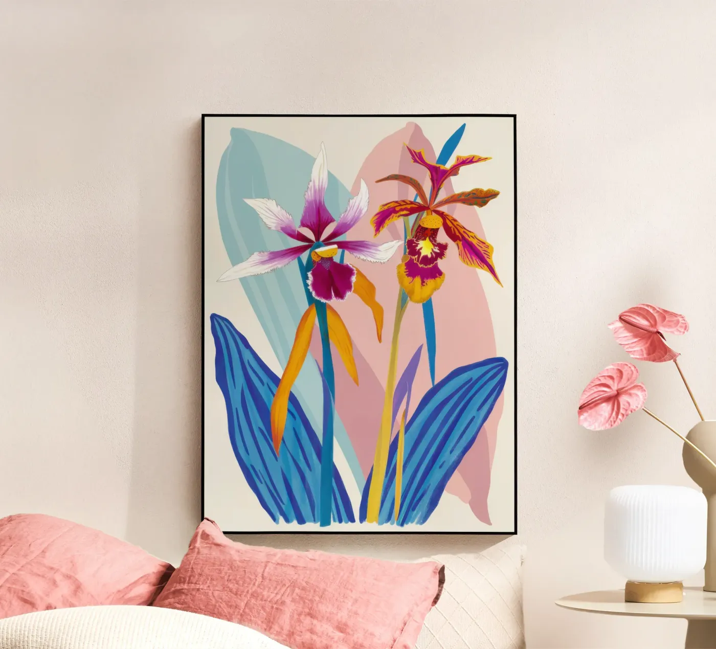 Orchidea Splendore Esotico plexiglass da Ink Pulse