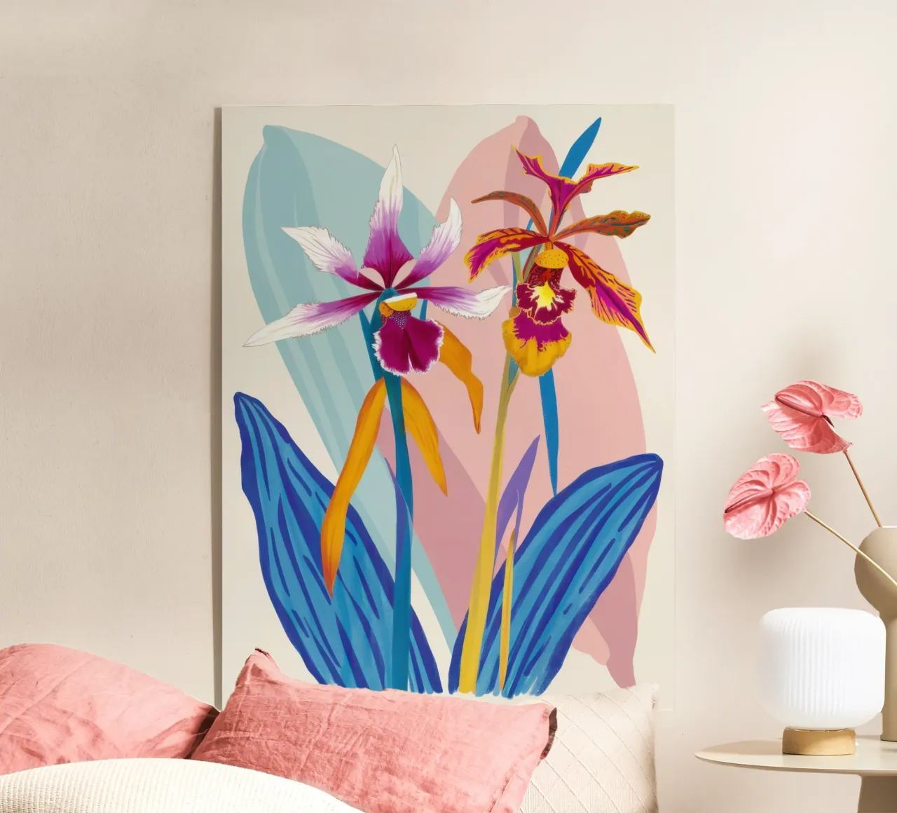 Orchidea Splendore Esotico plexiglass da Ink Pulse