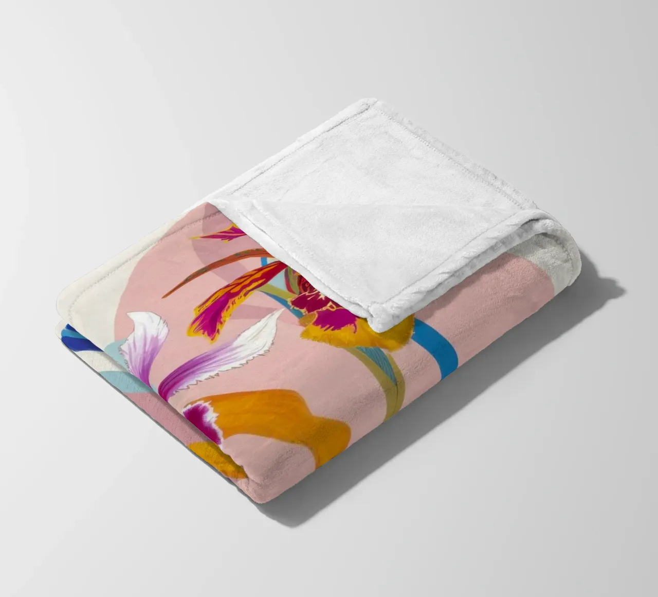 Orchidea Splendore Esotico coperta in pile da Ink Pulse