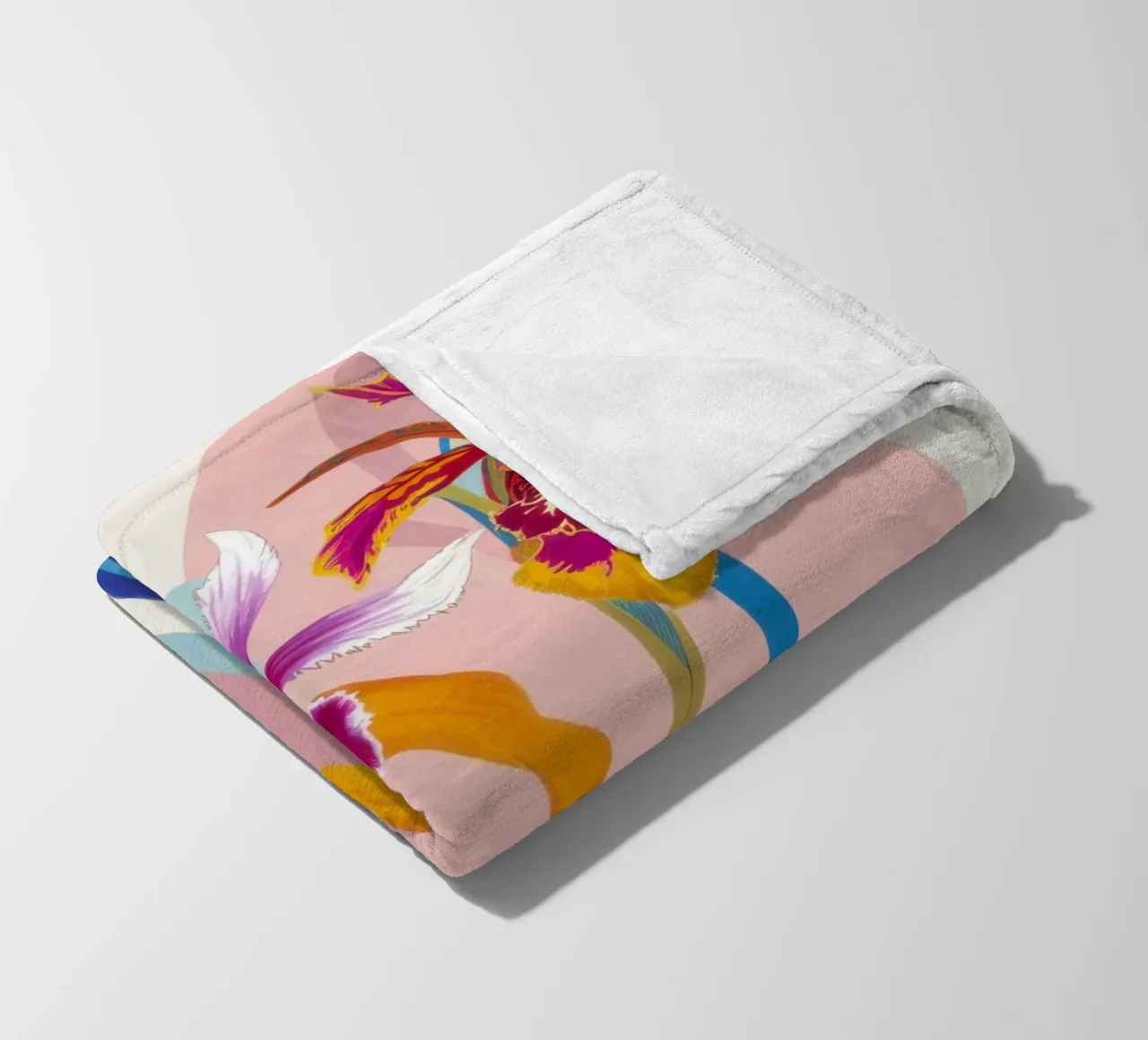 Orchidea Splendore Esotico coperta in pile da Ink Pulse