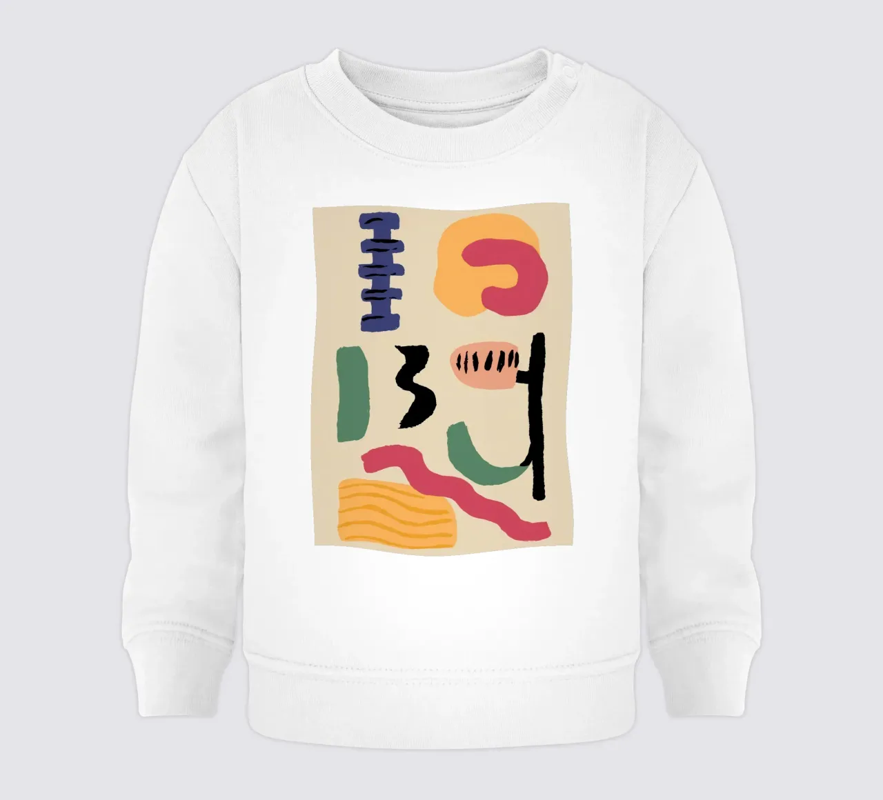Glifos terrestres abstractos sudadera de bebé de Ink Pulse