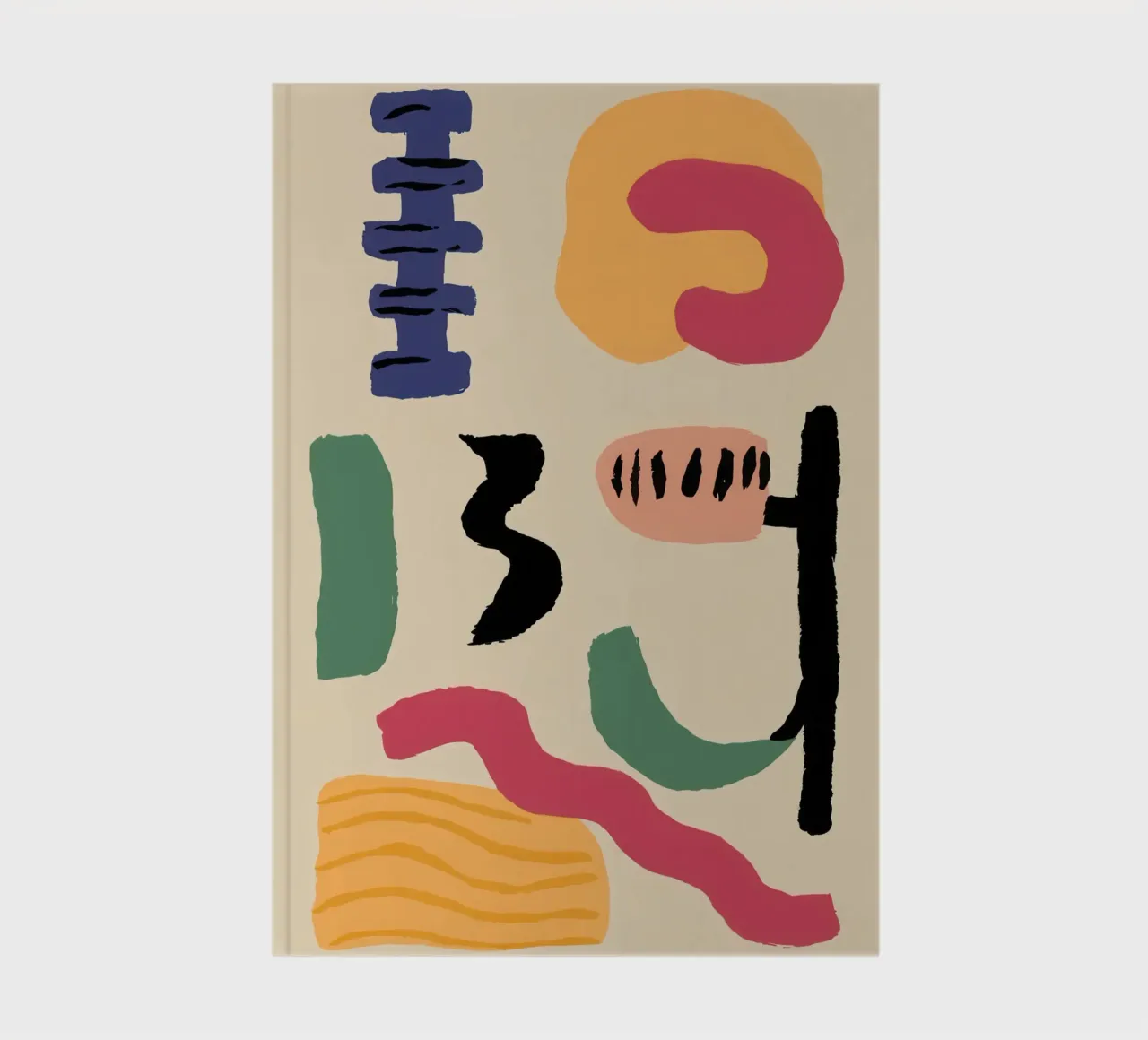 Abstract Earthly Glyphs notebook by Ink Pulse