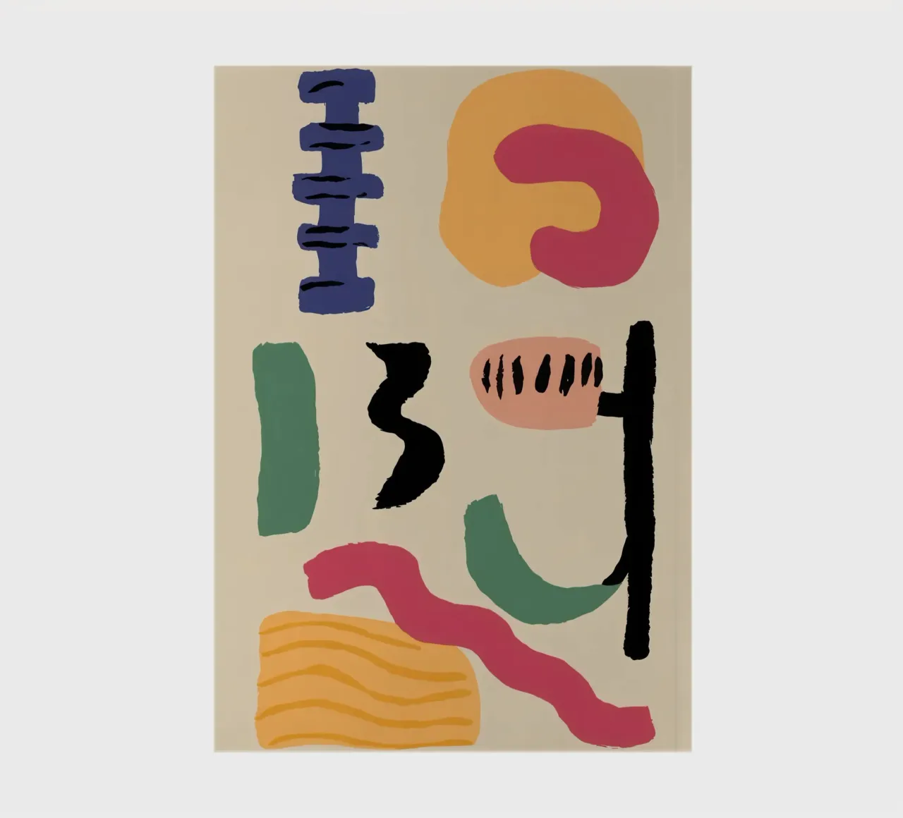 Abstract Earthly Glyphs notebook by Ink Pulse