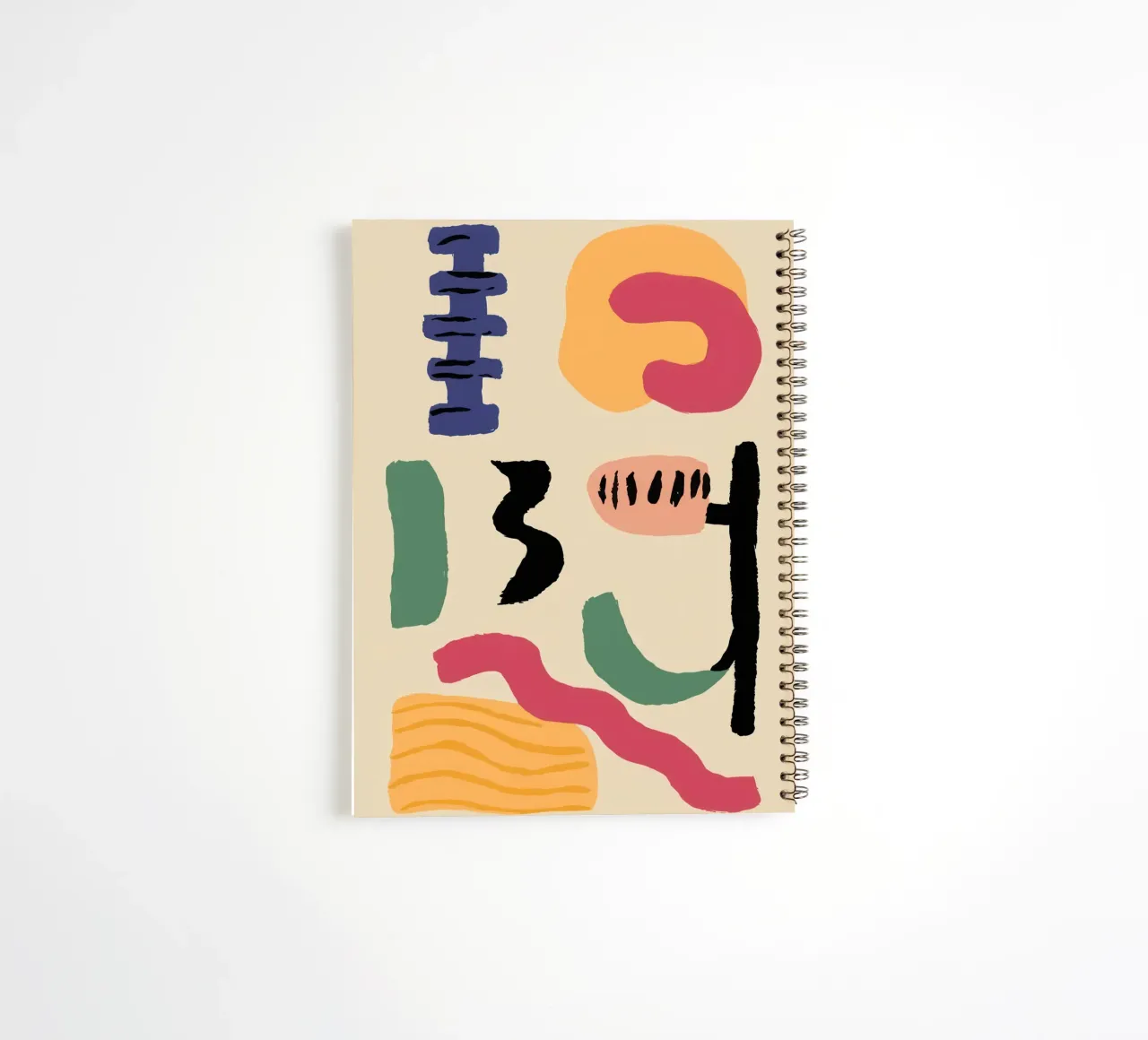 Abstract Earthly Glyphs spiral notebook by Ink Pulse