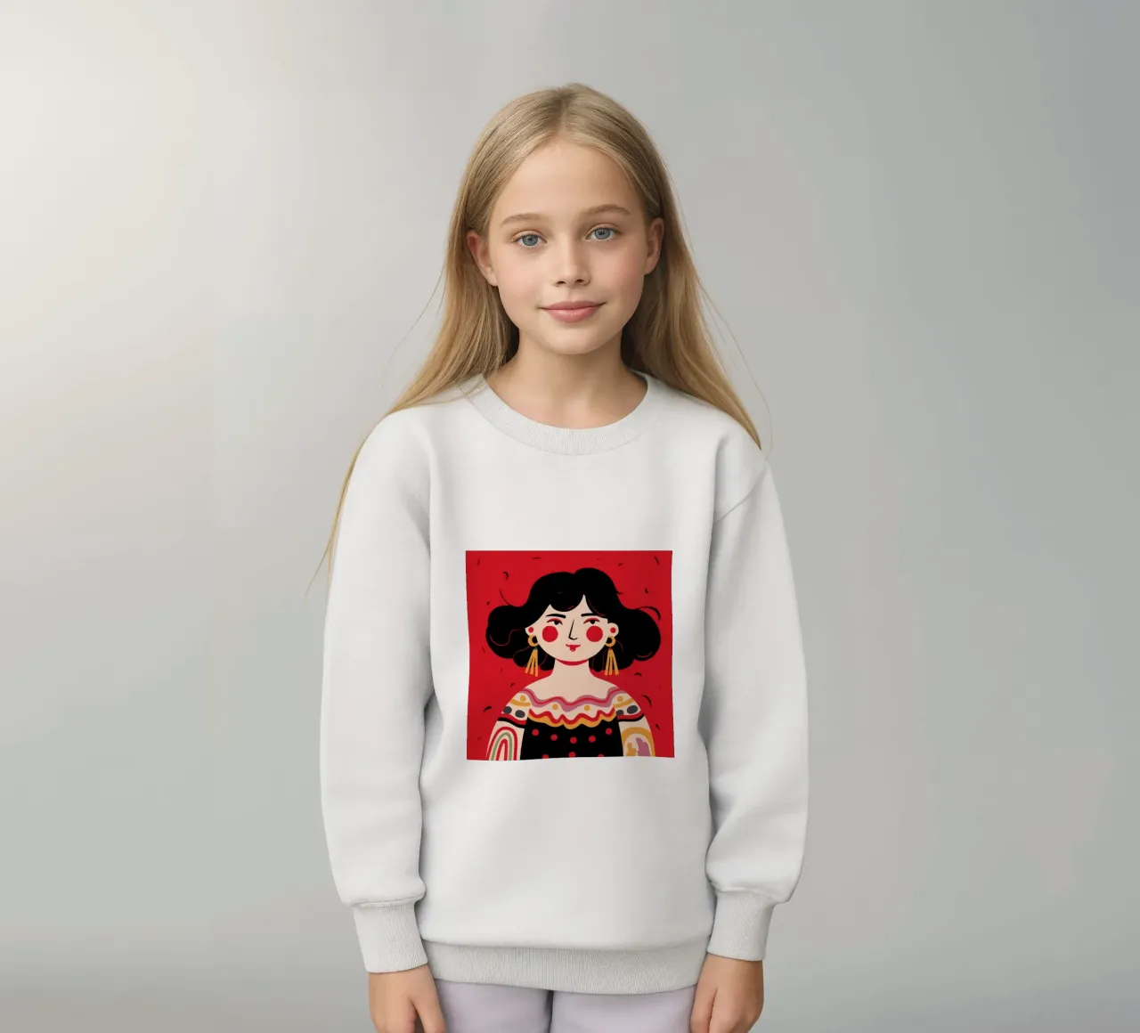 Il sorriso radioso del folklore felpa bambino da Rain Balance