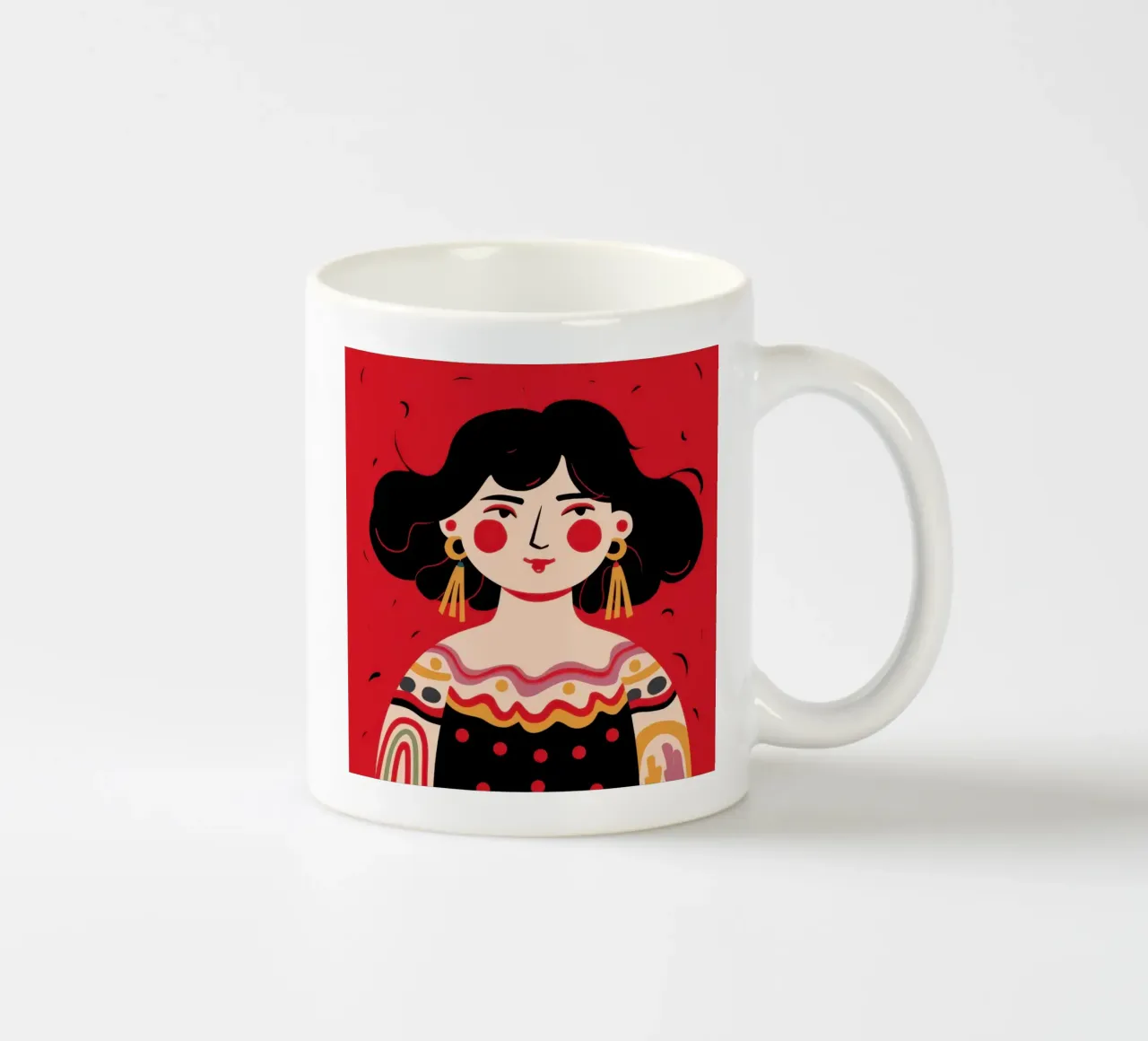 Il sorriso radioso del folklore tazza in ceramica da Rain Balance