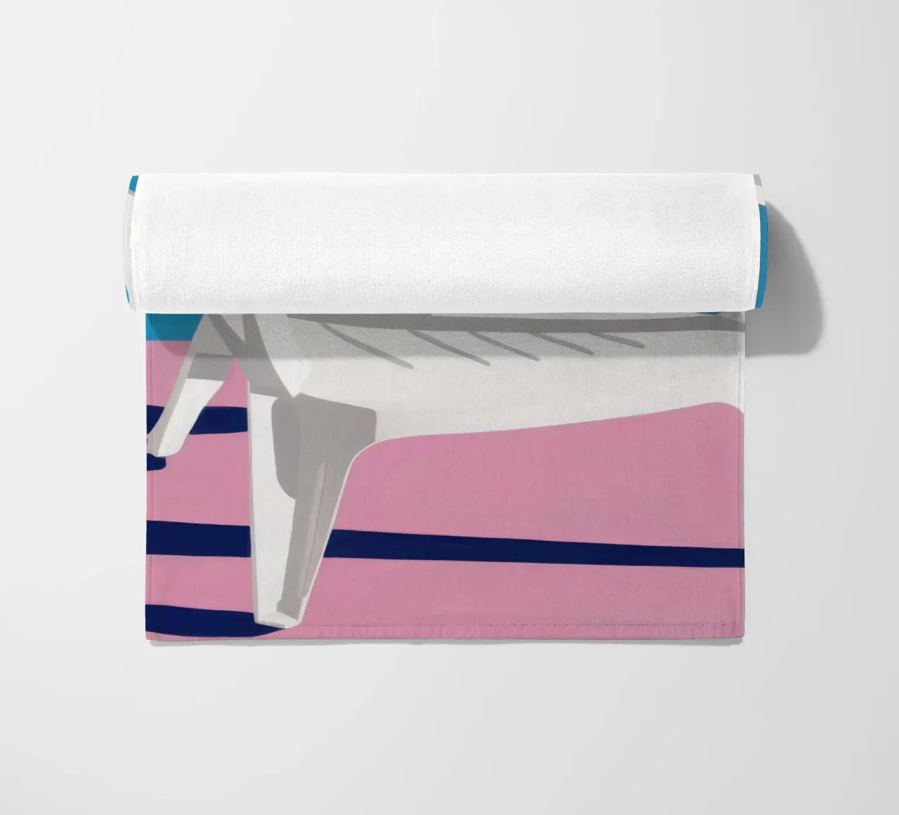Pastel Chair Solitude beach towel by Giant Foxs