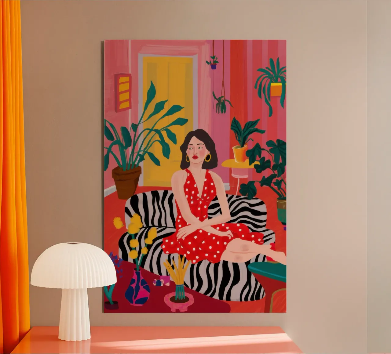 Maximalist Zebra Lounge alu dibond de Ink Pulse
