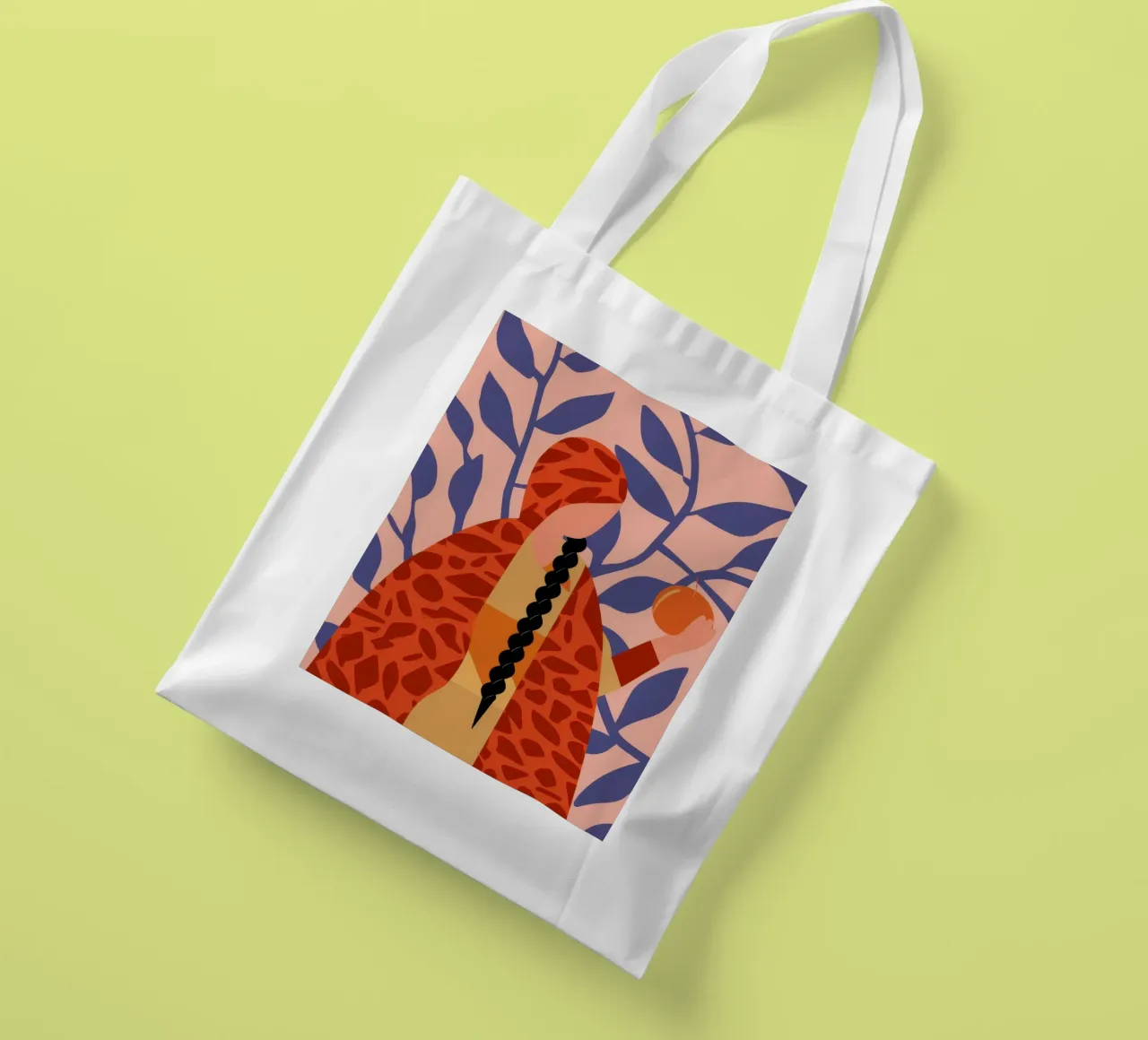 Giraffe Flora Fusion borsa in juta da Rain Balance