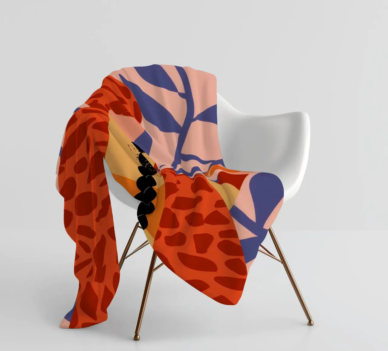 Giraffe Flora Fusion coperta in pile da Rain Balance
