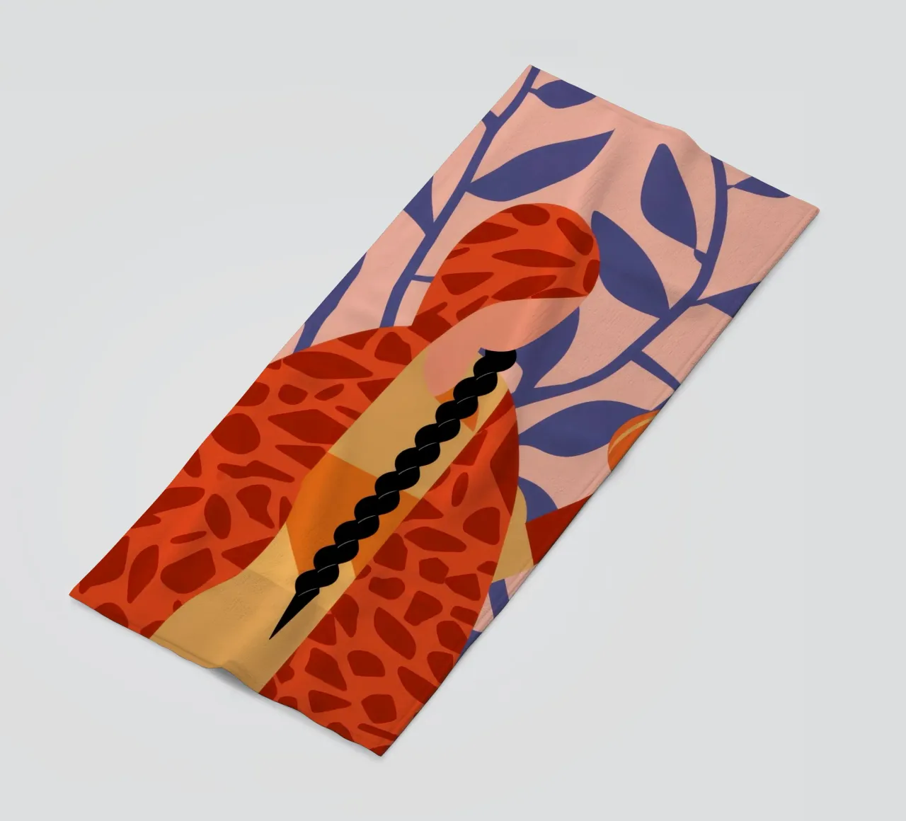 Giraffe Flora Fusion telo mare da Rain Balance