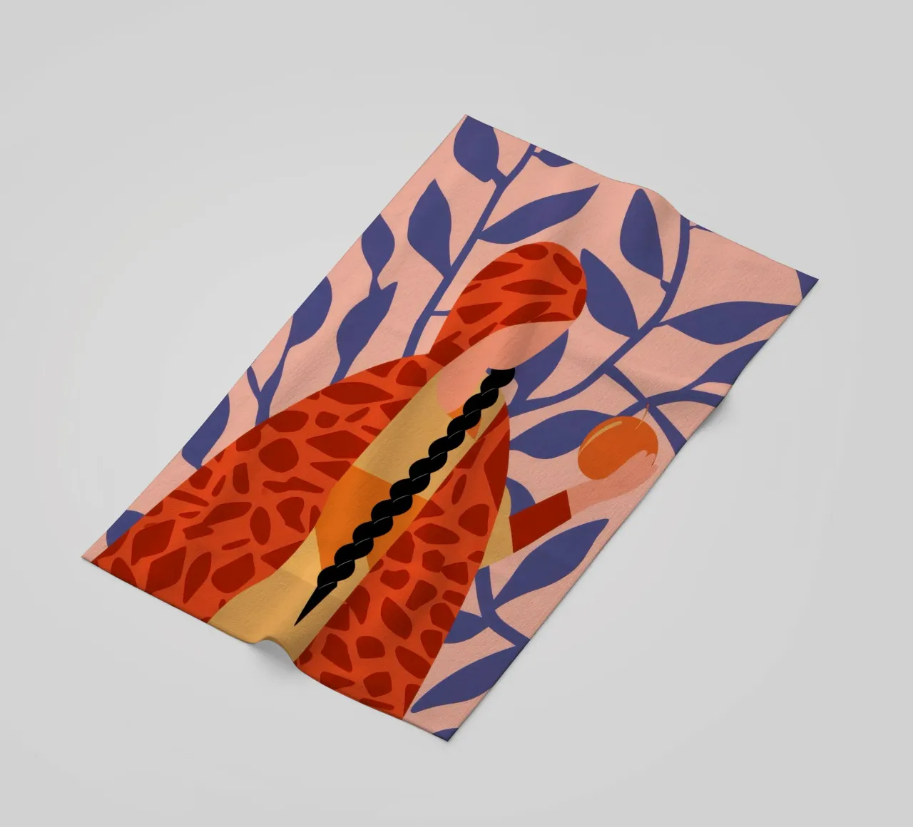 Giraffe Flora Fusion telo mare da Rain Balance