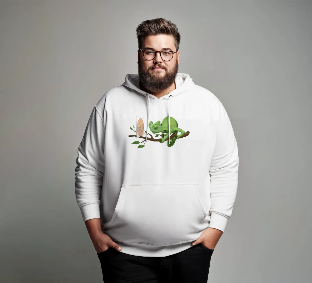 Can't see it myself (Titled) felpa con cappuccio da Rob Art | Illustration