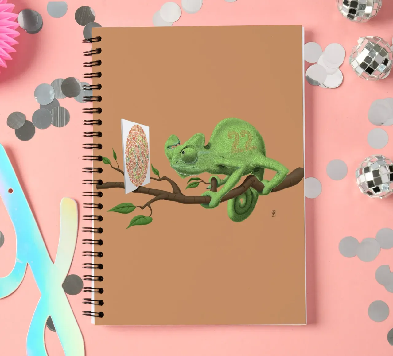 Can't see it myself (Titled) spiral notebook by Rob Art | Illustration