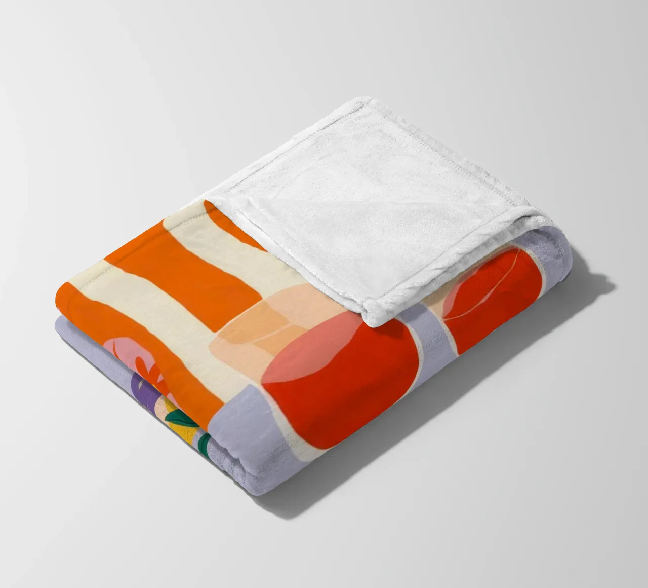 Vino limone a righe coperta in pile da Giant Foxs