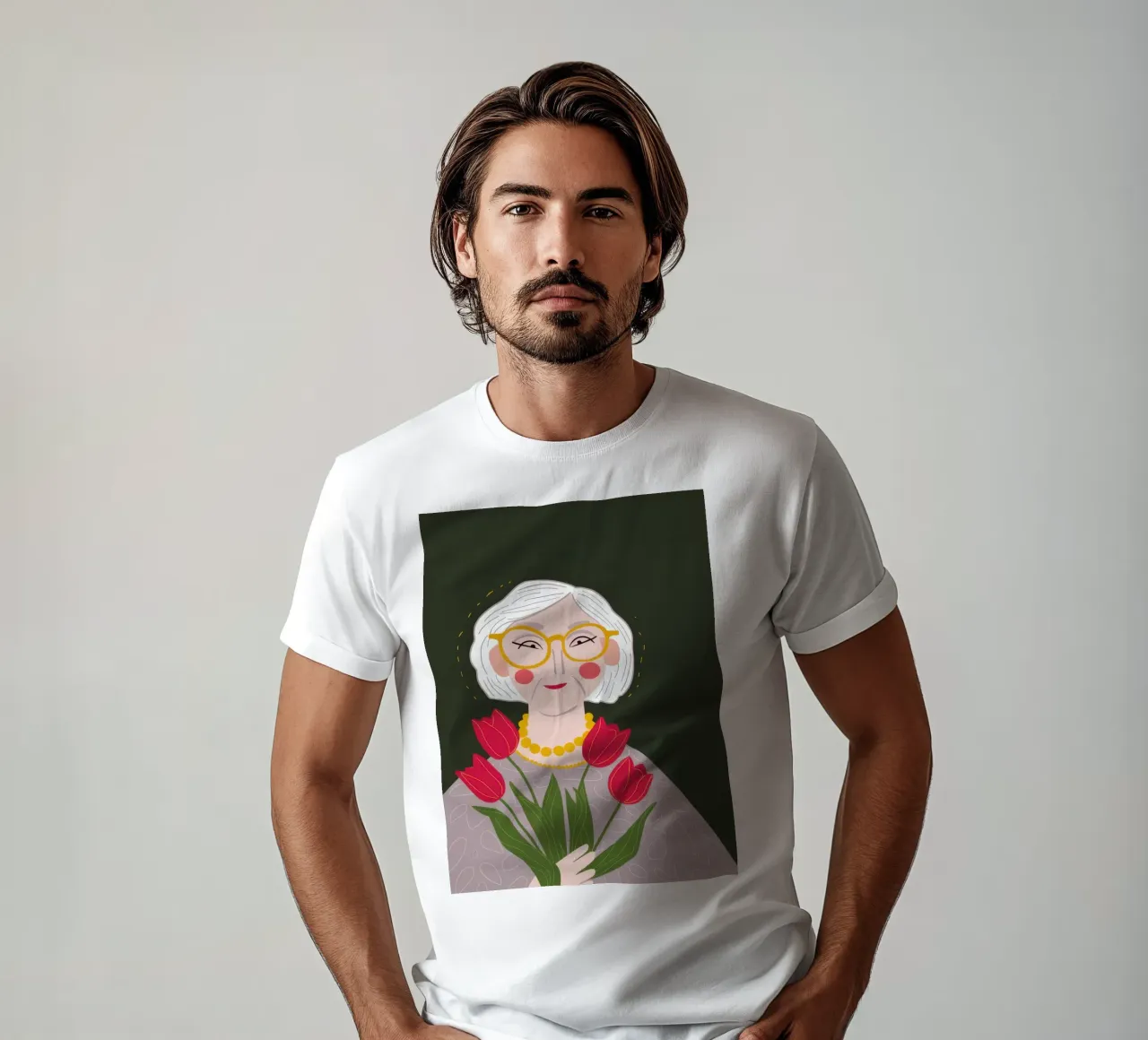 Grazioso abbraccio di tulipani t-shirt da Rain Balance