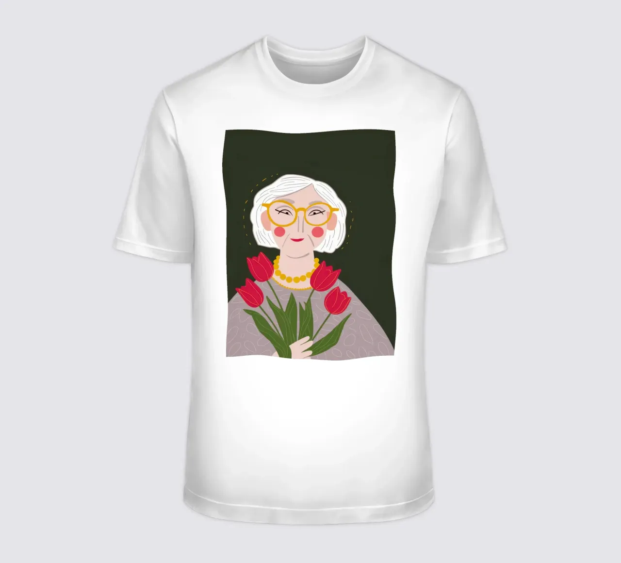 Grazioso abbraccio di tulipani t-shirt da Rain Balance
