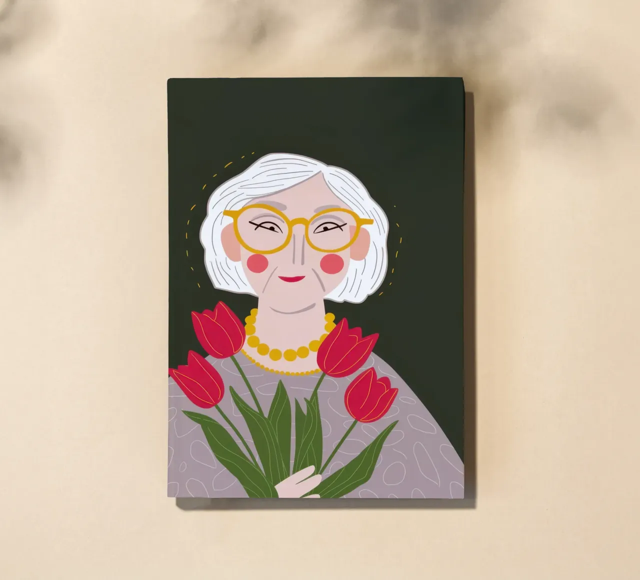 Graceful Tulip Embrace notebook by Rain Balance