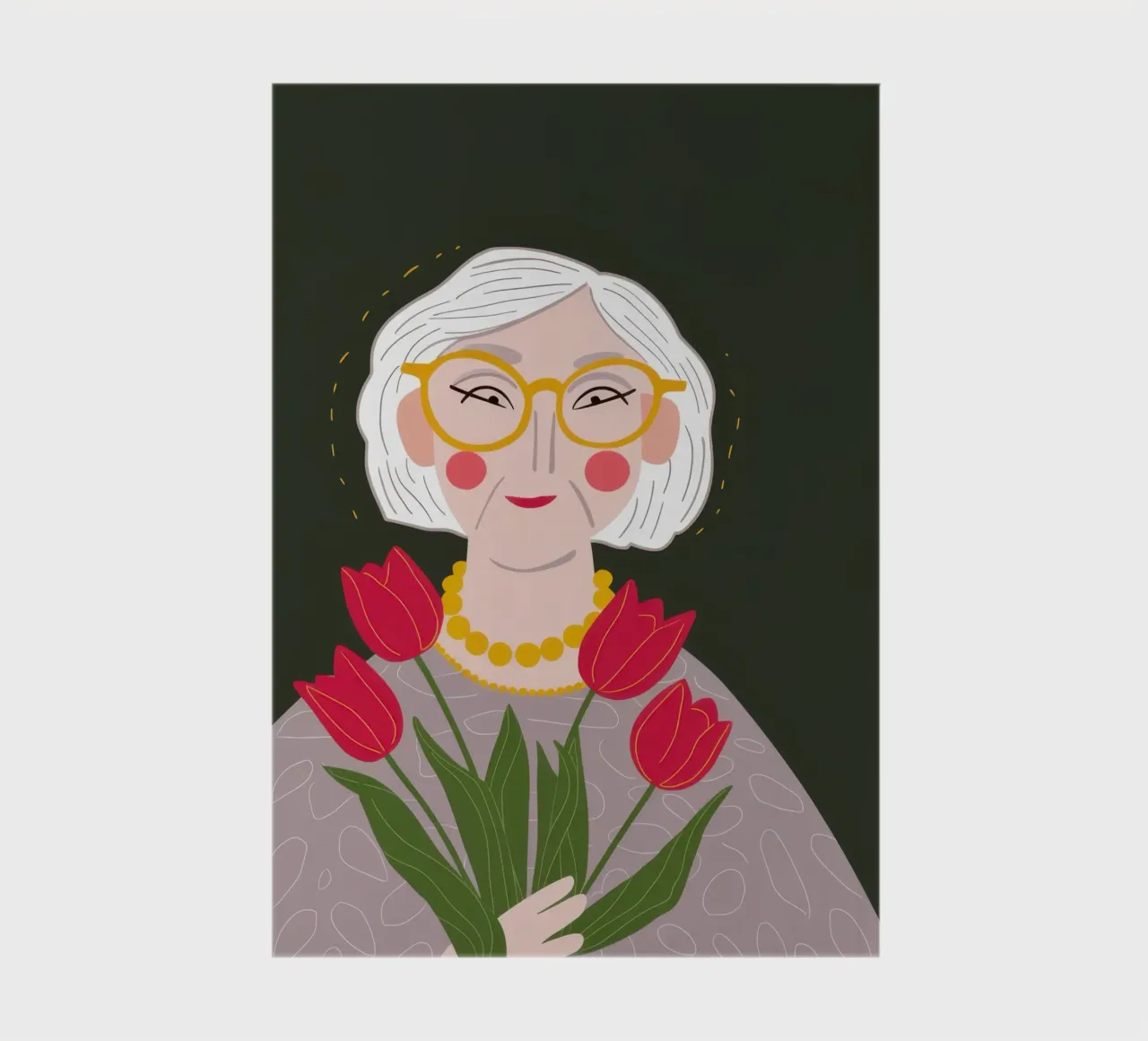 Graceful Tulip Embrace notebook by Rain Balance