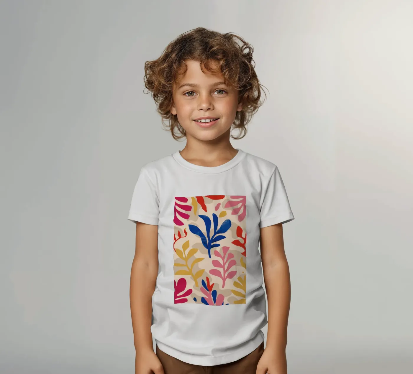 Foliole Rhythm Pattern kids t-shirt by Ink Pulse