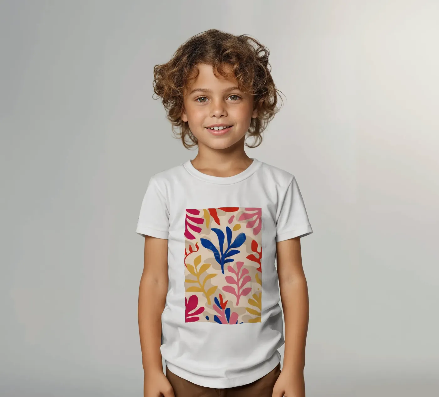 Foliole Rhythm Pattern kids t-shirt by Ink Pulse