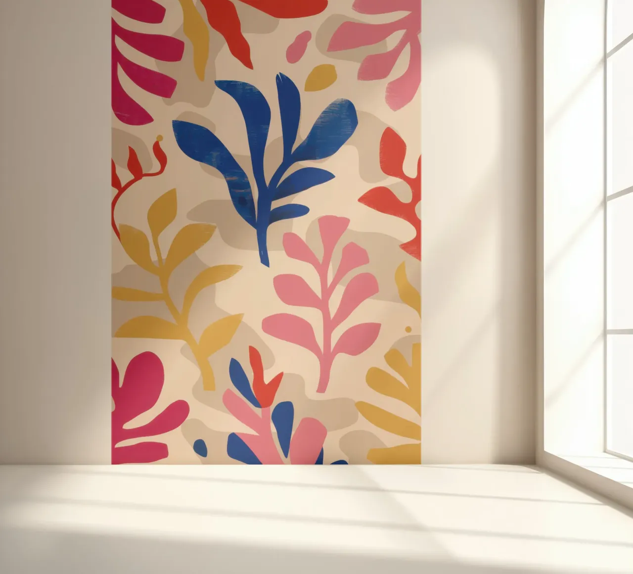 Foliole Rhythm Pattern fotobehang van Ink Pulse